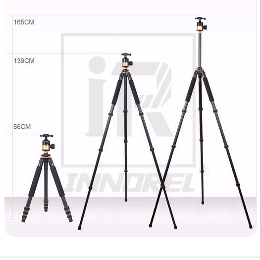 QZSD Q1000C Professional Heavy Duty Carbon Fiber Tripod 1.65m 15kg - 8